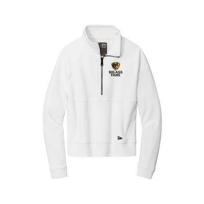 New Era Women's 1/2 Zip Pullover- White