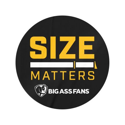 Size Matters Round Sticker