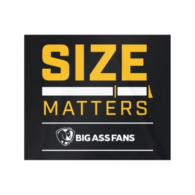Size Matters Square Sticker